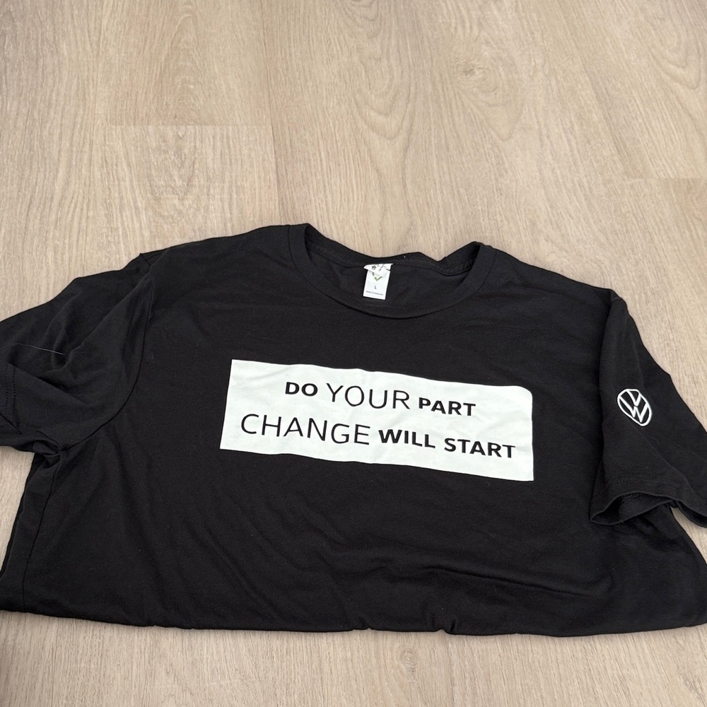 Black Graphic T-Shirt with Motivational Text